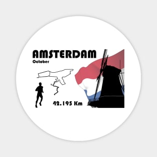 Amsterdam marathon Magnet